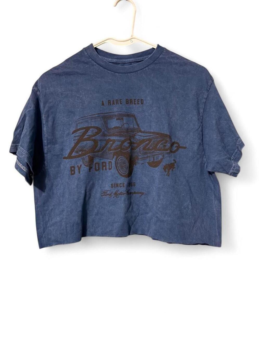Ford blue cotton crop top